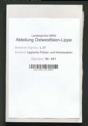 Geleit für die Juden zu Lemgo