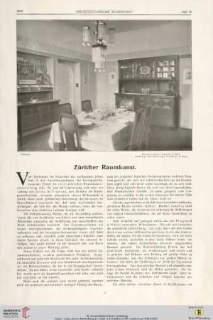 25: Züricher Raumkunst