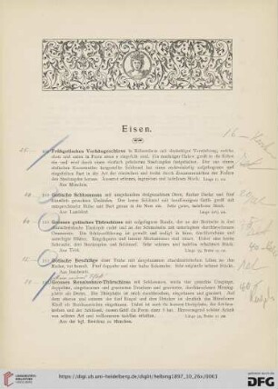 Eisen (Nr. 209-251)