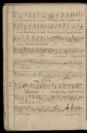 [Handschrift:] Wie lieblich sind auf den Bergen
