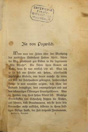 Empörte Herzen : Novellen von Hermann Heiberg. (Inhalt: Isa von Pogwitch. - Nymphe. - Nacht und Tod. - Gieb Zeit! Nur ein Zauber war's. - Axel Tornquist. - Kammerjunker von Tormälen. - Die weisse Lerche. - Einer Sekunde Kampf. - Ein Kuss. - Empörte Herzen.)