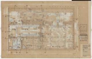 Physikalische Institute der Universität Köln: Beschleuniger Grundriss 1. Tiefkeller, 1:50