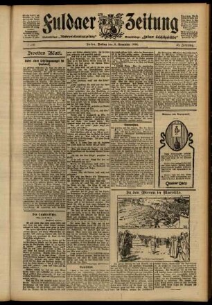 Zweite Ausgabe vom Freitag, den 09. November 1906.