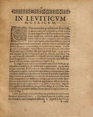 In Leviticum Sacrum Mosaicum Commentarius Christophori Pelargi Doctoris et Professoris publ. in Academia Marchica