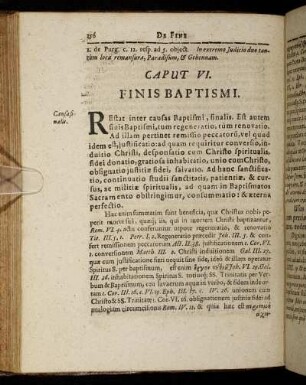 Caput VI. Finis Baptismi.