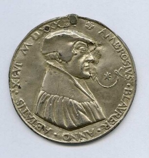 Medaille auf den Reformator Ambrosius Blarer, 1539