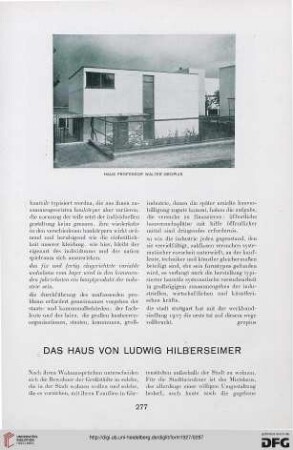 2: Das Haus von Ludwig Hilberseimer