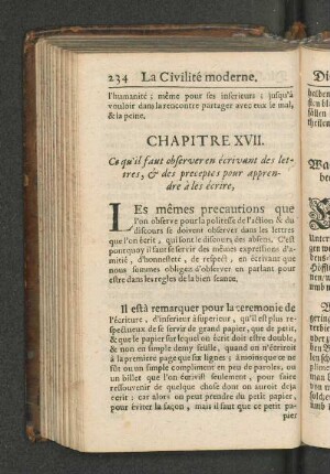 Chapitre XVII. Capitel XVII.