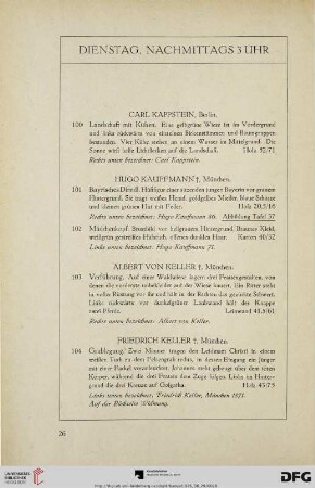 Dienstag, nachmittags (Nr. 100-229)