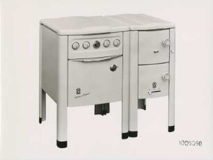 Elektroherd "Arcus-Super 1005096" (hochgebaut) und Kohle-Beistellherd "240" der Neff GmbH