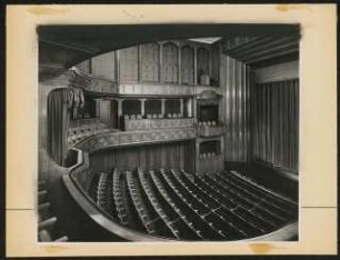 Königliches Hoftheater kleines Haus, Stuttgart: Ansicht Zuschauerraum und Bühne