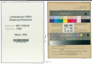 Entnazifizierung Willi Maus , geb. 26.04.1921 ()