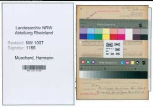 Entnazifizierung Hermann Muschard , geb. 27.02.1890 (Lehrer)