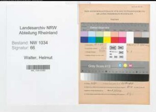 Entnazifizierung Helmut Walter , geb. 12.04.1909 (Stabsfeldwebel)