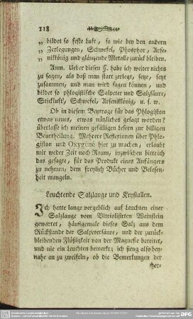 Leuchtende Salzlauge und Krystallen