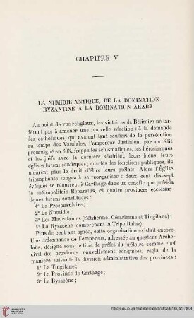 La Numidie antique, de la domination byzantine a la domination arabe