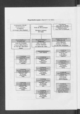 Organisationsplan (Stand 31.12.1995)