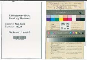 Entnazifizierung Heinrich Beckmann , geb. 06.02.1891 (Angestellter)