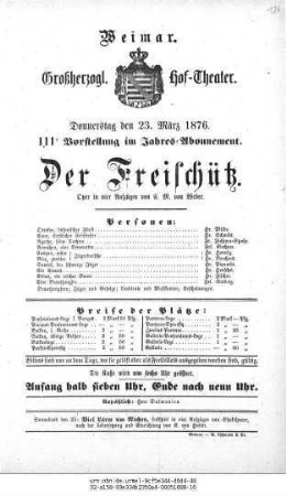 Der Freischütz