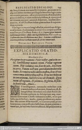 Explicatio Orationis Dominicae