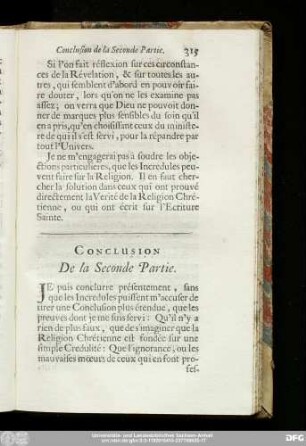 Conclusion De la Seconde Partie.