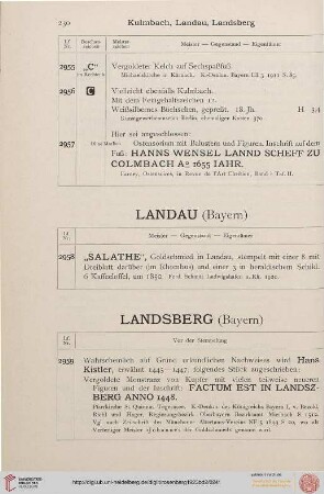 Landau - Lüneburg (Nr. 2958-3292)