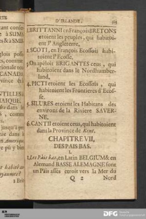 Chapitre VII. Des Pais Bas.