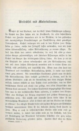 361-379 Welträtsel und Materialismus