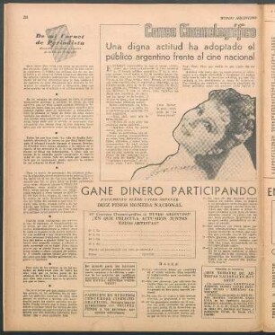 Una digna actitud ha adoptado el público argentino frente al cine nacional