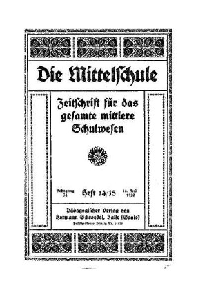 14/15: Heft 14/15