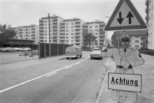 Wiederinbetriebnahme der Pfinzstraße in Durlach nach Beendigung der Arbeiten an der Fahrbahndecke