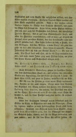 59. Heinrich 7. 1308 - 1313. Ludwig der Baier 1313 - 1347 - und Friedrich von Oestreich 1314 - 1330