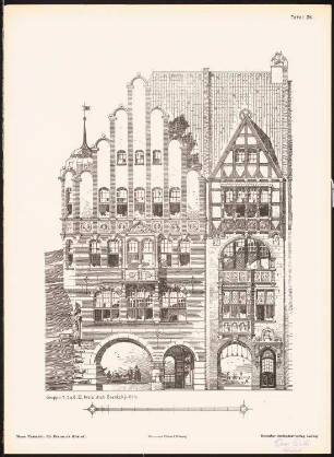 Neue Fassaden für Bremens Altstadt Ergebnis aus d. Wettbewerbe d. Vereins Lüder von Bentheim in Bremen, bearb. v. Richard Landé, Leipzig: Ansichten