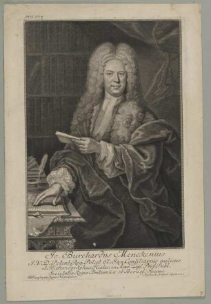 Bildnis des Jo. Burchardus Menckenius