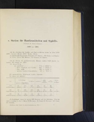 e. Station für Hautkrankheiten und Syphilis.