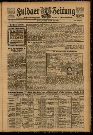 Dritte Ausgabe vom Samstag, den 22. Juni 1907.