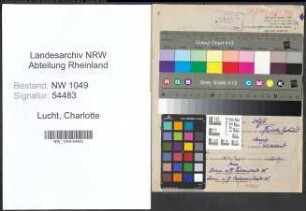 Entnazifizierung Charlotte Lucht , geb. 04.09.1914 ()