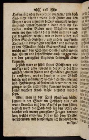 128-138, Letzlich ware er selbst seiner Gleißnerey unmuessig und gabe ...