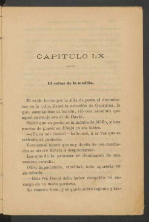 Capítulo LX - El colmo de la medida.