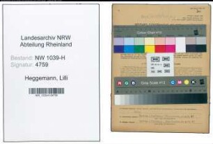 Entnazifizierung Lilli Heggemann , geb. 13.05.1913 ()