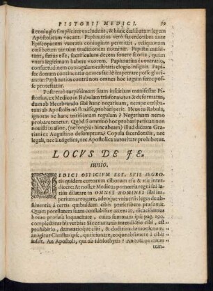 Locus De Ieiunio.