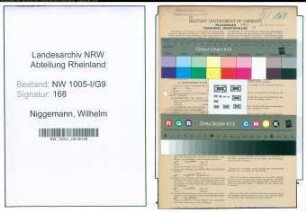 Entnazifizierung Wilhelm Niggemann , geb. 07.02.1906 (Bautechniker)
