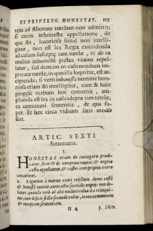 Artic. Sexti [De Muliere coniugata.]