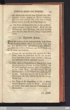 11. Laxirende Pillen.
