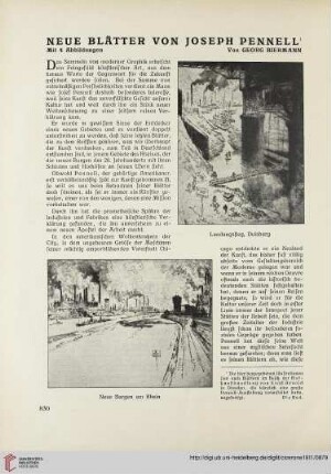 3: Neue Blätter von Joseph Pennell