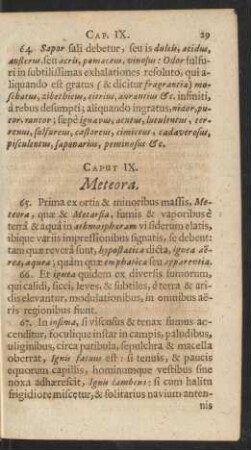 Caput IX. Meteora
