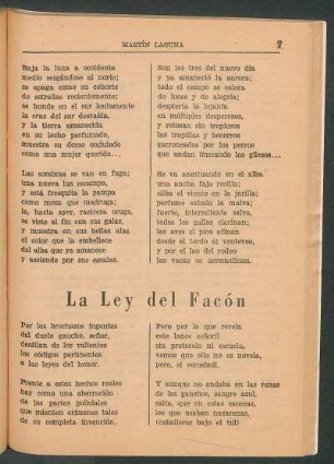 La ley del facón