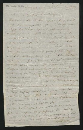 Brief an Albertine Mendelssohn-Bartholdy : 26.11.1840