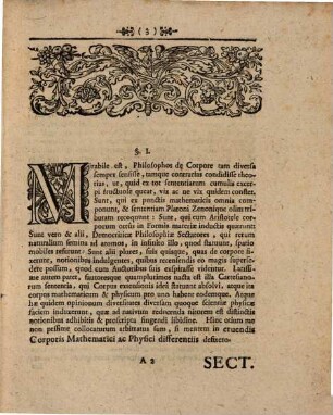 De Differentia Corporis Mathematici Et Physici