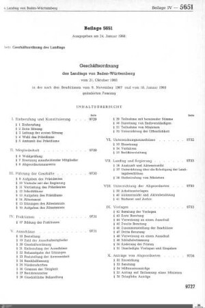 Geschäftsordnung des Landtags, 21.10.1965